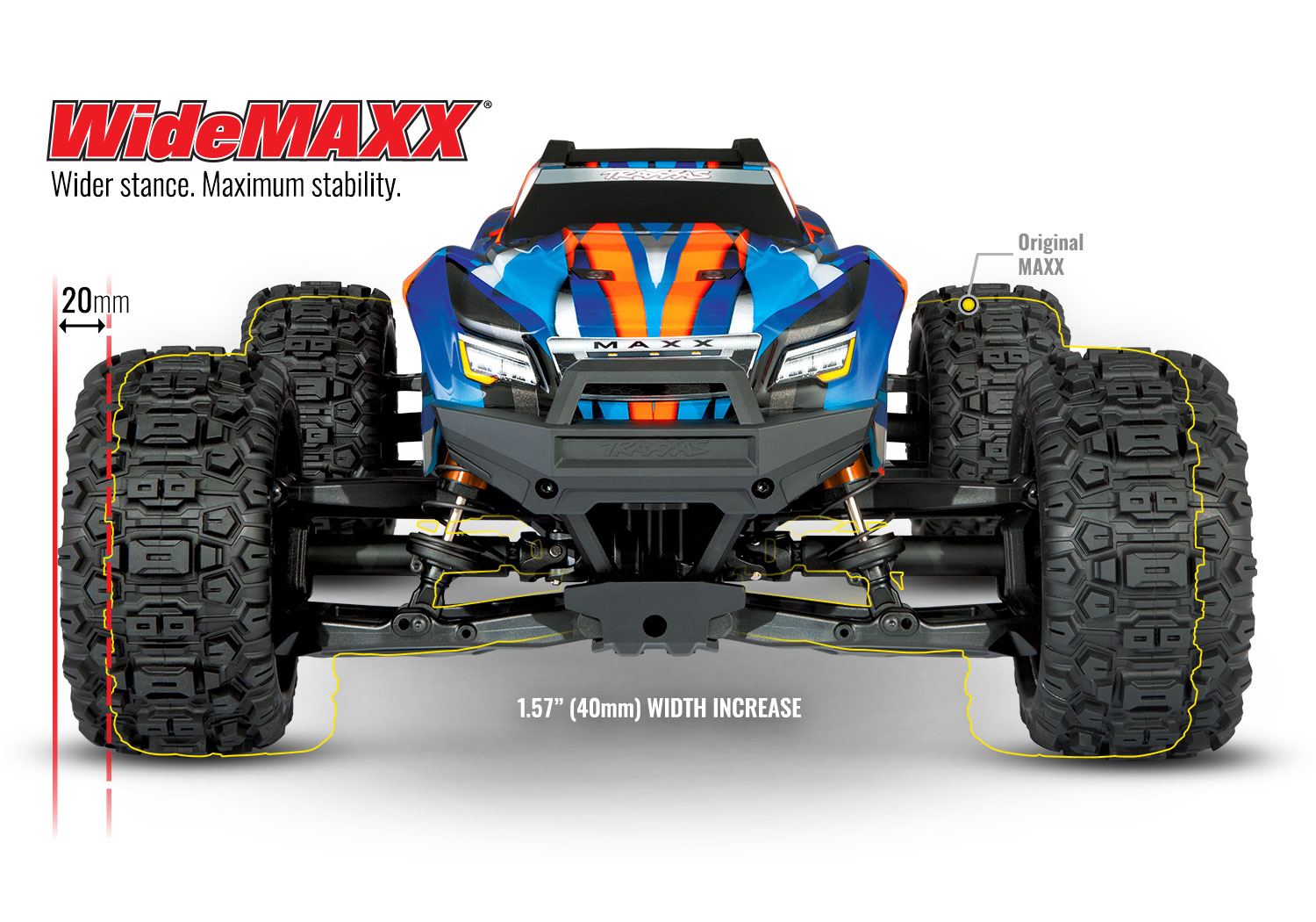 Automodel Traxxas Wide-MAXX Monster Truck 4WD 1/10 RTR - Verde